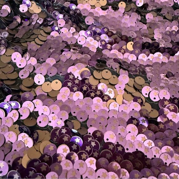 NWT Free People Star Bright Lilac Purple Sequin Two-Piece Coordinated Set Size 8 - Picture 6 of 10